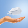 Allity ładowarka sieciowa GaN PD QC ATC-01-45WCC 2x USB-C 45W biała
