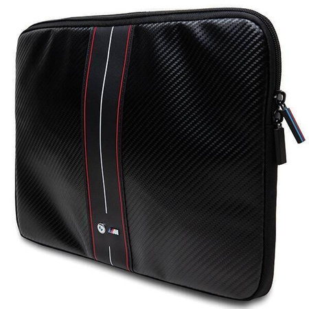 Pokrowiec BMW Carbon & Red Stripe na laptopa 16" - czarny