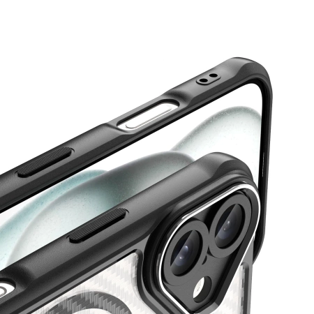 Leading Series MagSafe Silicone Case for iPhone 16 Plus - Black