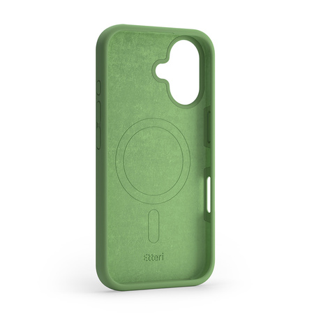 Nakładka Etteri Silicone Mag do iPhone 16 6,1" jasnozielona