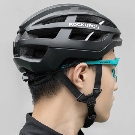 Okulary rowerowe Rockbros polaryzacyjne z ochroną UV i wkładką korekcyjną - szare