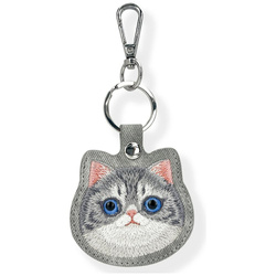 Etui na lokalizator / brelok Nimmy New Big Eyed Pet 2.0 Cat szary
