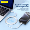 Foneng Kabel X110 - Typ C na Typ C - PD 60W 3A 1,2 metr biały