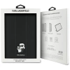 Karl Lagerfeld Saffiano Magnetic Karl &amp; Choupette iPad Air 11&quot; 2024 Book Cover Case - Black