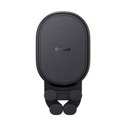 Uchwyt grawitacyjny na kratkę Baseus z ładowarką indukcyjną 15W (czarny)