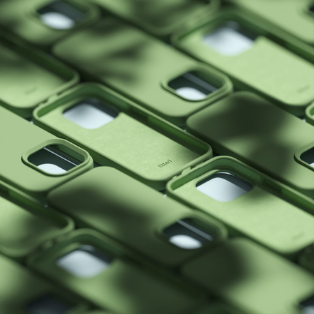 Nakładka Etteri Silicone Case do iPhone 15 6,1" jasnozielona
