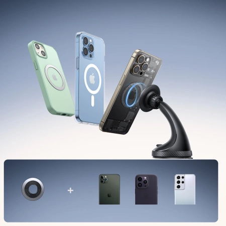 Joyroom JR-ZS406 magnetische Autohalterung für Windschutzscheibe/Cockpit – Schwarz