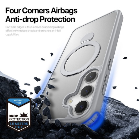 DUX DUCIS futerał YIND kompatybilny z MagSafe do SAMSUNG S25 Plus szary