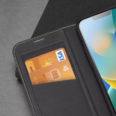 Dux Ducis Skin X2 Hülle für iPhone 14 Plus Hülle mit Magnetklappe schwarz