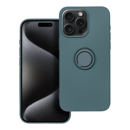 Futerał SILICONE RING do IPHONE 15 PRO MAX zielony