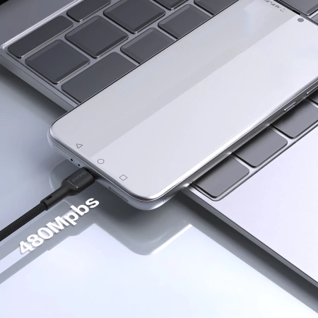 Dudao L9T 5A USB-A - USB-C Cable 1m - Black