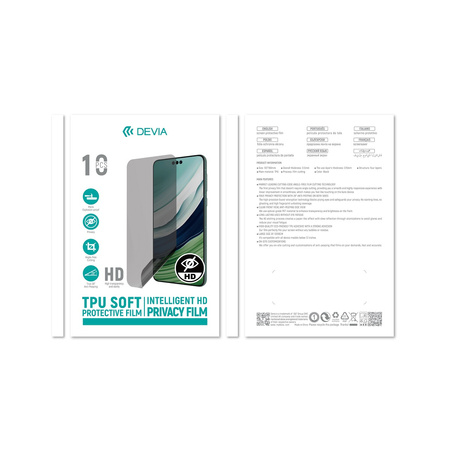 Devia - folia anticrash prywatyzująca na telefon