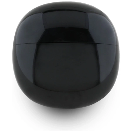 Słuchawki TWS Guess Glossy Effect Egg Shape Printed Classic Logo - czarne