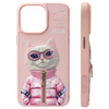 Nimmy etui iPhone 15 Pro 6.1"             różowy/pink Cool&Cute 2.0 Cat