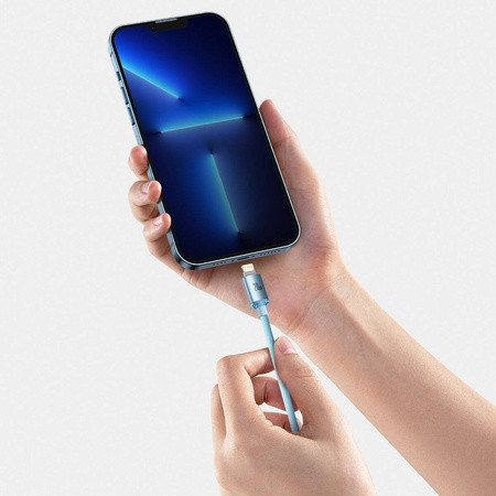 Baseus Crystal Shine Series USB Type C cable - Lightning Fast Charging Power Delivery 20W 1.2m blue (CAJY001303)