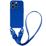 Strap Silicone Case do Iphone 15 Pro wzór 2 niebieski