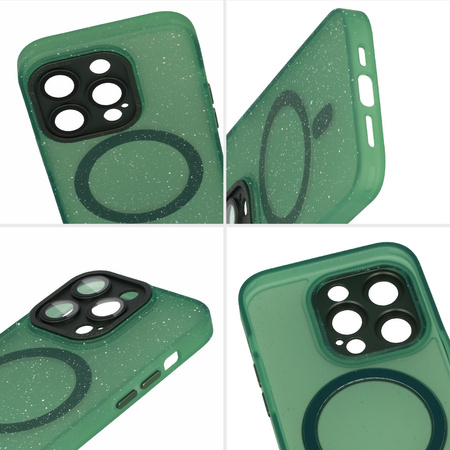 Tel Protect Magnetic Splash Frosted Case do Iphone 15 Plus Zielony
