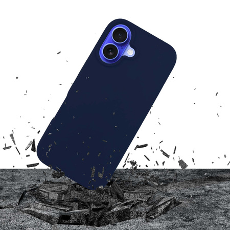 Apple iPhone 16 - 3mk Silicone Case Dark Navy