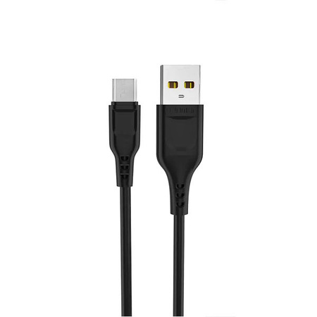 KABEL USB MICRO DENMEN CZARNY 2.4A 1M D01V-B