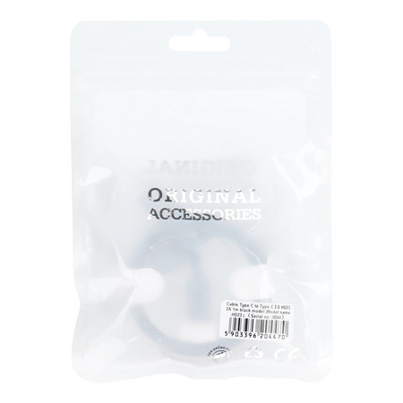 Kabel Typ C do Typ C 2.0 HD23 2A 1m czarny