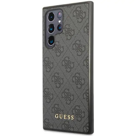 Guess 4G Metal Logo - Etui Samsung Galaxy S23 Ultra (szary)
