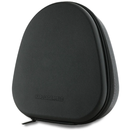 Karl Lagerfeld Saffiano Elongated Bluetooth ANC On-Ear Headphones - Black