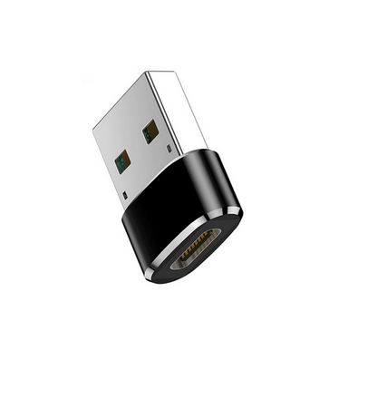 Adapter USB-C - USB czarny woreczek
