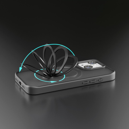 Nakładka Etteri Matt Mag Ring do iPhone 13 6,1" czarna
