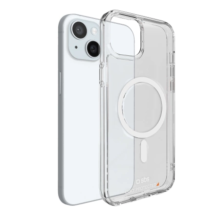 SBS D3O MagSafe Hülle für iPhone 15 – transparent
