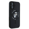 Karl Lagerfeld KLHMP16MSCMKCRHK iPhone 16 Plus 6.7" czarny/black hardcase Silicone Karl&Choupette Heads Ring MagSafe