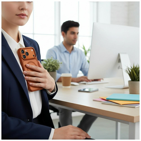 Etui UNIQ Veren do iPhone 17 Pro         Magclick Charging pomarańczowy