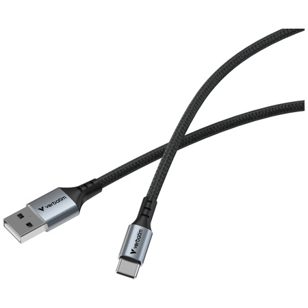 Kabel Verbatim Sync & Charge USB-A do    USB-C QC 120cm czarny 31843
