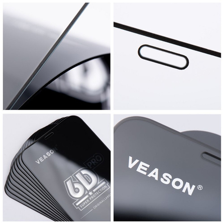 Szkło Hartowane 6D Pro Veason Glass (SET 10in1) - do Xiaomi Redmi 14C czarny