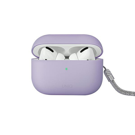 UNIQ etui Lino AirPods Pro 2 genSilicone (2022/2023) liliowy/lilac lavender