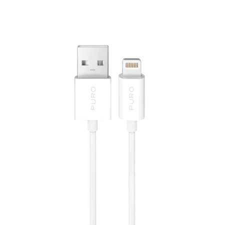 Kabel Puro TPE 12W USB-A - Lightning 3m - biały