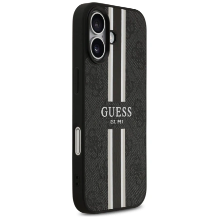 Guess 4G MagSafe-Hülle mit Printstreifen für iPhone 17 – Schwarz