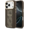 Guess 4G Stripe MagSafe Hülle für iPhone 17 Pro - Braun