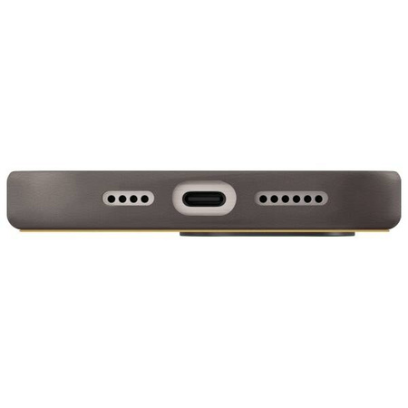 Case IPHONE 16 PRO UNIQ Lyden DS Magclick Charging yellow & gray