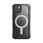 Raptic X-Doria Secure Case für iPhone 14 Plus mit gepanzerter MagSafe-Hülle schwarz