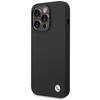 BMW Silicone Metal Logo case for iPhone 15 Pro - black