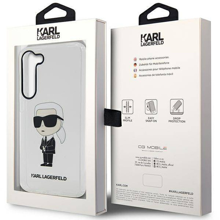 Karl Lagerfeld KLHCS23MHNIKTCT S23+ S916 transparent hardcase Ikonik Karl Lagerfeld