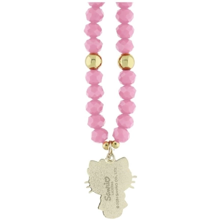 Hello Kitty Pearls and Beads Kitty Charm Phone Charm - Pink