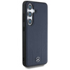 Schutzhülle SAMSUNG GALAXY S25 Mercedes AMG Hardcase Leather Debossed Lines MagSafe navy blau