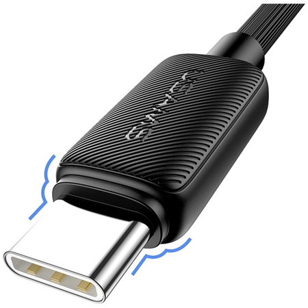 Kabel USAMS KY Series US-SJ696 60W USB-C do USB-C 2m biały