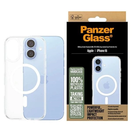 Etui PanzerGlass HardCase na iPhone 16 - białe