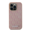 Karl Lagerfeld KLHMP15XPKHPORPP iPhone 15 Pro Max 6.7" hardcase różowy/pink Leather Monogram Metal Logo