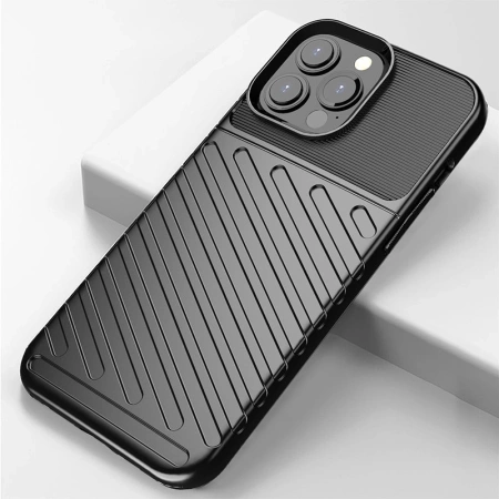 Thunder Case Flexibel Robuste Panzer Handyhülle TPU Schutzhülle für iPhone 13 Pro Max blau