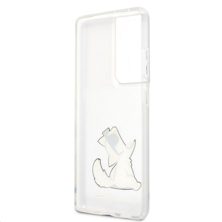 Karl Lagerfeld KLHCS21LCFNRC S21 Ultra G998 hardcase transparent Choupette Fun