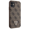 Original Case IPHONE 11 / XR Guess Hardcase Crossbody 4G Metal Logo (GUHCN61P4TDSCPW) brown