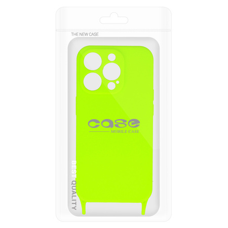 Strap Silicone Case do Iphone 14 Pro Max wzór 2 limonka